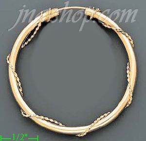 14K Gold Dia-Cut Hoop Earrings