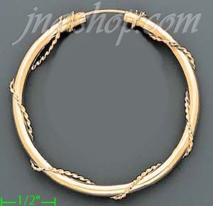 14K Gold Dia-Cut Hoop Earrings