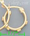 14K Gold Razor Hoop Earrings