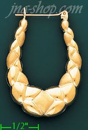 14K Gold Hollow Earrings