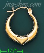 14K Gold Hollow Earrings