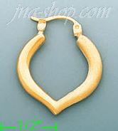 14K Gold Hollow Earrings