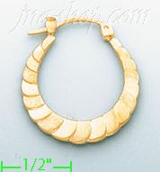 14K Gold Hollow Earrings