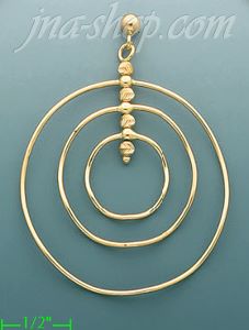 14K Gold Fancy Hoop & Dangling Earrings