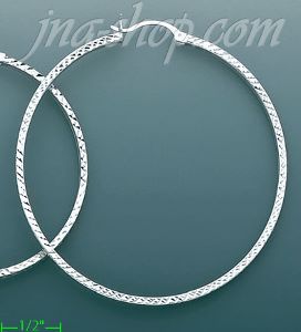 14K Gold White Hoop & Channel CZ Earrings
