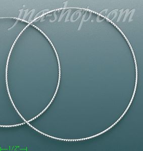14K Gold Dia-Cut Hoop Earrings