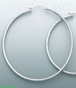 14K Gold Dia-Cut Hoop Earrings