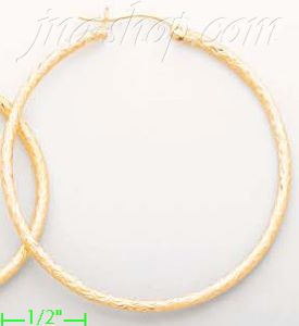 14K Gold Fancy Hoop & Bead Earrings