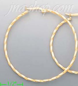 14K Gold Fancy Hoop & Bead Earrings