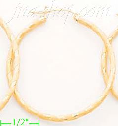 14K Gold Fancy Hoop & Bead Earrings