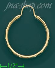 14K Gold Fancy Hoop Earrings