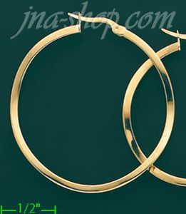 14K Gold Fancy Hoop Earrings