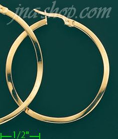 14K Gold Fancy Hoop Earrings