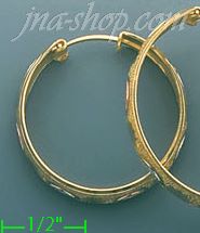 14K Gold 3Color Hoop Earrings