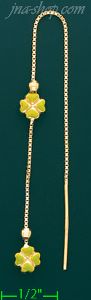 14K Gold Italian Threader Earrings