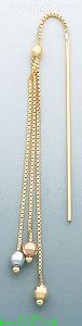 14K Gold Italian Threader Earrings