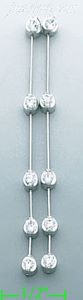 14K Gold Dangling CZ Earrings