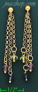 14K Gold Dangling Earrings