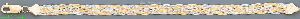 14K Gold 3Color Braided Bracelet 7"