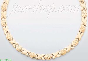 14K Gold Stampato Necklace 17"