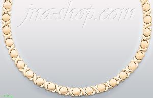 14K Gold Stampato Necklace 17"