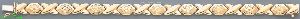 14K Gold Stampato Bracelet 7.25"