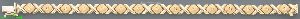 14K Gold Stampato Bracelet 7.25"