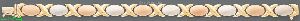 14K Gold 3Color Stampato Bracelet 7.25"