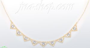 14K Gold Fancy Designs Necklace 17"