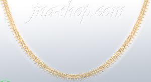 14K Gold Fancy Designs Necklace 17"