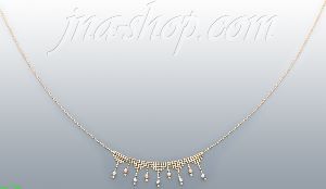 14K Gold Fancy Designs Necklace 17"