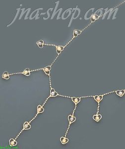 14K Gold Fancy Designs Necklace 17"