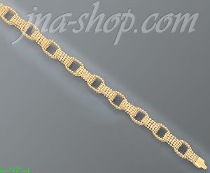 14K Gold Fancy Designs Bracelet 7.25"