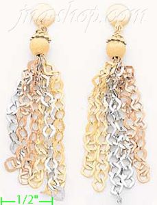 14K Gold Fancy Designs Earrings