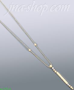 14K Gold Fancy Designs Necklace 16"