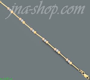 14K Gold Fancy Designs Necklace 7"