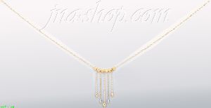 14K Gold Fancy Necklace 17"