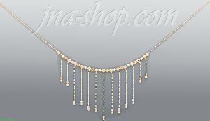 14K Gold Fancy Necklace 17"