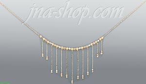 14K Gold Fancy Necklace 17"