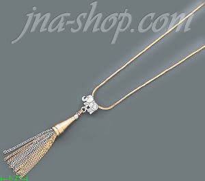 14K Gold Fancy Necklace 17"