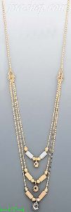 14K Gold Light Fancy Necklace 17"