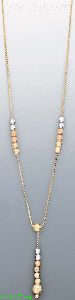 14K Gold Light Fancy Necklace 17"