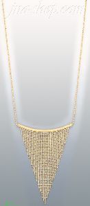 14K Gold Dangling Designs Necklace 17"