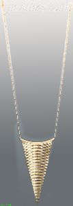 14K Gold Dangling Designs Necklace 17"