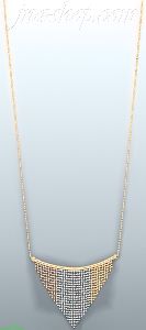 14K Gold Dangling Designs Necklace 17"