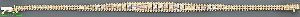 14K Gold Villas & Bolas Bracelet 7"