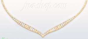 14K Gold Villas & Bolas Necklace 17"