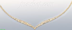 14K Gold Villas & Bolas Necklace 17"
