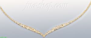 14K Gold Villas & Bolas Necklace 17"