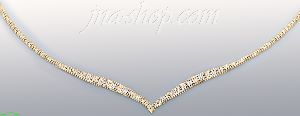 14K Gold Villas & Bolas Necklace 17"